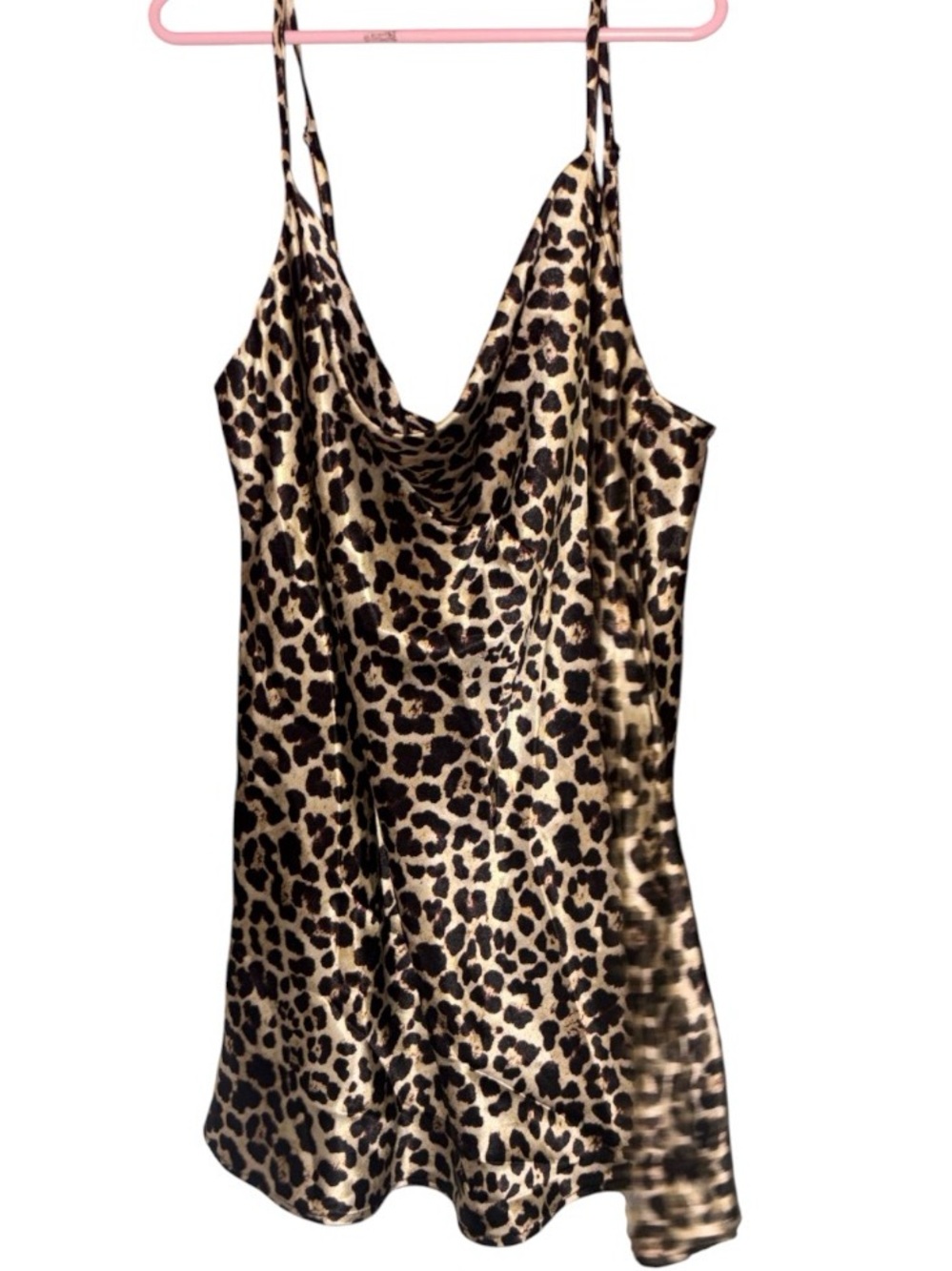 Cherish Satin Spaghetti Strap Animal Print Camisole NEW!